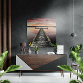 Pier Brushed Aluminium Dibond Wall Art.